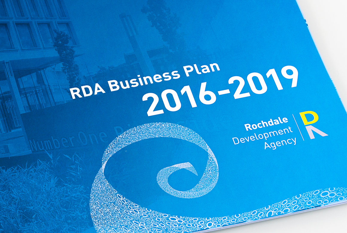 RDA logo on business plan cover