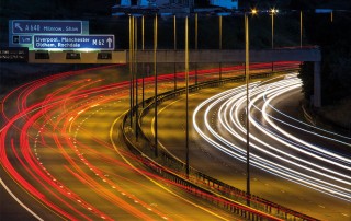 Rochdale M62 long exposure image