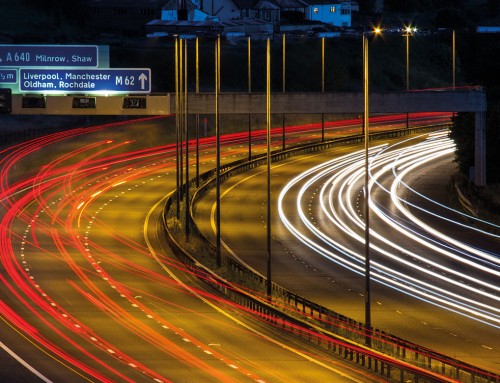 M62 location photography for Rochdale Development Agency