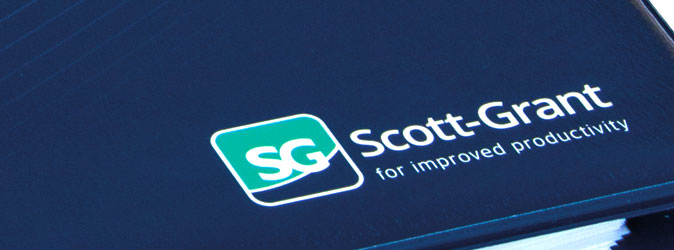 image of folder with Scott-Grant logo in corner