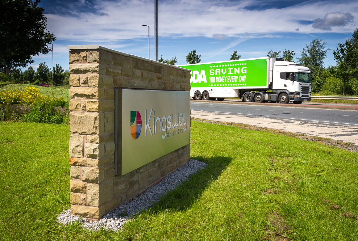 Kingsway-sign2 The Kingsawy Business Park sign shown in daylight