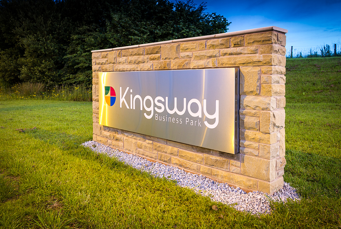 Kingsway-sign3 The Kingsway Business Park Sign completed and looking smart