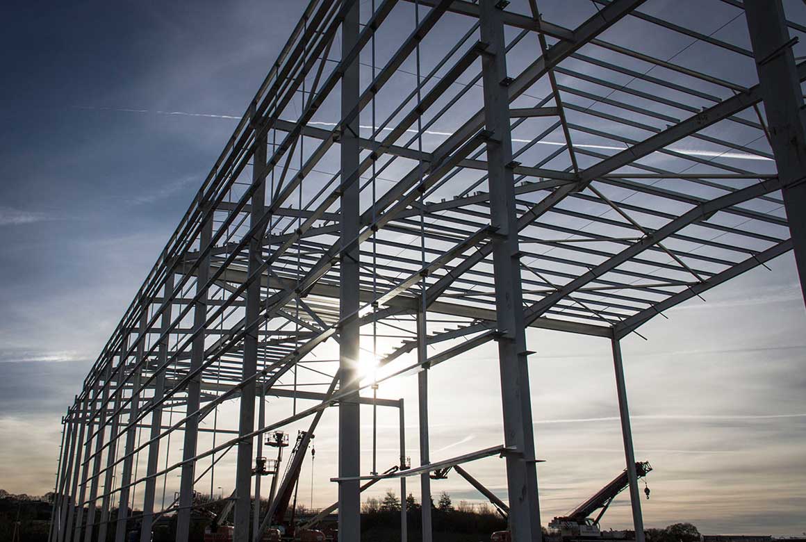steel work for Unit 216 at Rochdale Kingsway Business Park