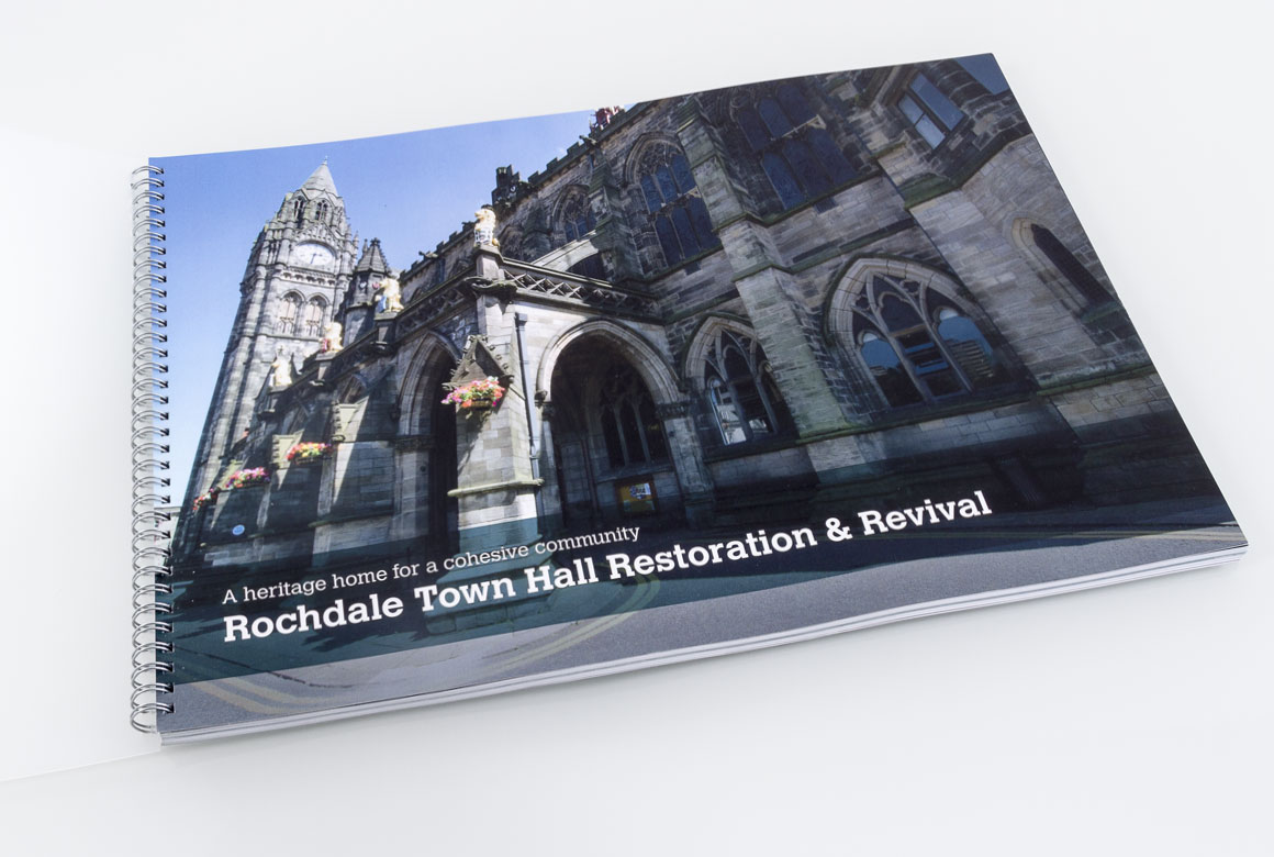 Front cover of the Rochdale Town Hall HLF A3 bid document
