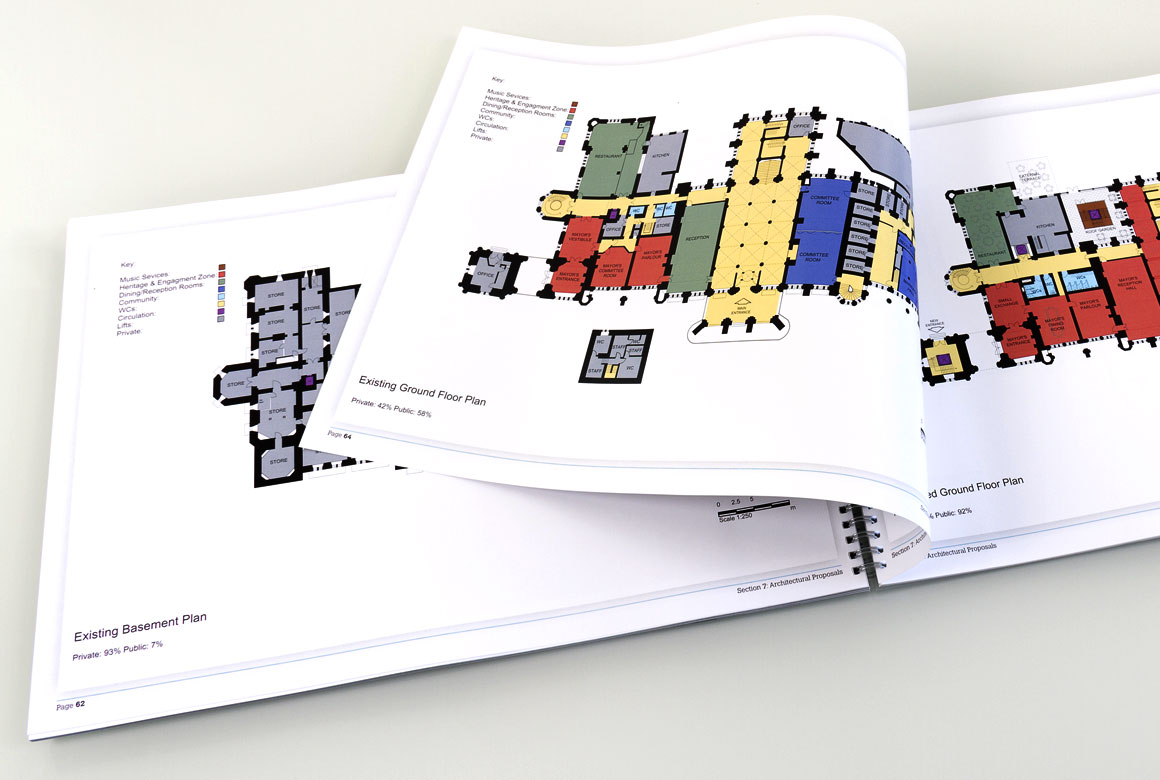 pages of document showing floor plans